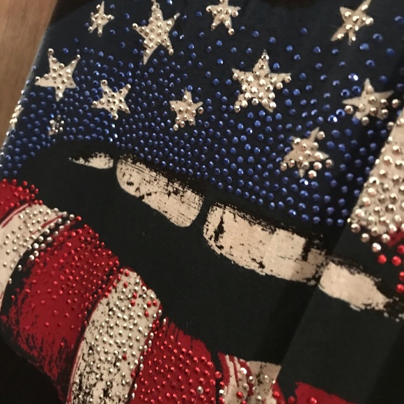 Racerback Black Tank Top w/ RWB Sequence - Picture 6 of 7